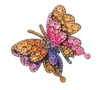 DEARMAMY Butterfly Upper Decorative Buckle Turtle Figurine with Lanyard Elegant Shoe Clips Decorative Comb Decoration Keychain Hair Pin Comb Flashing Hair Comb Turtle Coins Non-woven Fabric