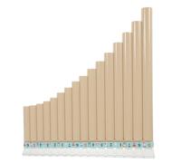 DEARMAMY C Key Pan Flute Musical Instrument for Beginners and Children, 16-pipe Resin Row Flute Portable Panpipes Suitable for Student Music Practice