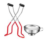 DEARMAMY Canning Jar Lifter Tongs Anti-Skid Non-Slip Can Clip Clamp for Glass Jars and Bottles Heat Resistant Kitchen Tool for Safe Handling of Hot Cans and Preserved Foods