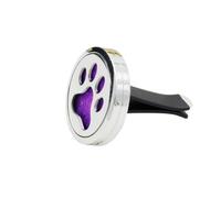 DEARMAMY Car Essential Oil Diffuser Clip 2pcs Felt Pads with Dog Palm Shape Easy to Install Creating Charming Atmosphere Random Random Color Car Freshener