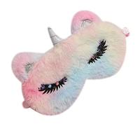DEARMAMY Cartoon Unicorn Sleep Mask for Boys and Girls Heated Eye Mask Fun Eye Patch for Boys and Girls for Sleeping Holiday Accessories