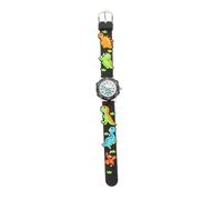 DEARMAMY Cartoon Wrist Watch Waterproof Quartz Children Watch 3D Plastic Strap Black Numbers Kids