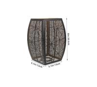 DEARMAMY Carved Web Lampshade Hollow Metal Light Shade for Table Lamps Versatile Indoor Decor Easy Installation Stylish Lighting Accessory