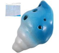 DEARMAMY Ceramic Conch Shaped Ocarina Instrument for Beginners Portable Lightweight Wind Musical Instrument with Smooth Craftsmanship and Practical Design