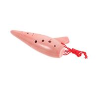 DEARMAMY Ceramic Ocarina Alto C Flute for Beginners Artistic Pottery Wind Instrument with Wide Sound Range Includes Practice Music Book and Carrying Bag for Student Performance