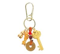 DEARMAMY Chinese Gourd Keychain Pi Yao Pendant for Wealth and Prosperity Feng Shui for Home Office and Gifting to