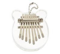 DEARMAMY Clear Kalimba Thumb Piano Portable Transparent Crystal Musical Instrument for Beginners Outdoor Camping School Party
