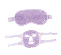 DEARMAMY Cold Compress Ice Eye Mask Gel for Hayfever Allergies Cooling Facial Cover for Stress Relief Random Color