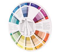 DEARMAMY Color Wheel for Painting Compact Art Class Tool with Color Theory Guide for Complementary and Triadic Flexible Design for Students Artists and Teachers