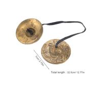 DEARMAMY Copper Finger Cymbals for Dance and Rituals Ethnic Percussion Zills Instrument with Tibetan Spiritual Significance Tone for Dancers and Festive Ceremonies