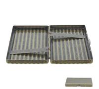 DEARMAMY Corrugated Metal Cigarette Case with Anticrush Portable Design, Pocket Moisture Proof 20 Cigarette Box for Travel Use, Elegant Coffee Colour for Men and Women