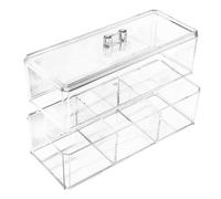 DEARMAMY Cosmetic Cotton Storage Box Makeup Sponge Box Large Capacity Cosmetic Puff Holder Makeup Accessories for Women Powder Puff for Organisers and Organiser Tray Use