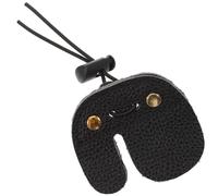 DEARMAMY Cow Leather Finger Tab Protector for Recurve Double-layer Finger Guard for Hunting and Target Practice Protective Gear