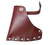 DEARMAMY Cowhide Axe Blade Protector Sleeve Heavy Duty Carrying Cover for Outdoor Camping Safety with Sturdy Stitching
