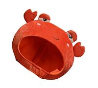 DEARMAMY Crab Silly Hat Ocean Animal Hats Fish Show Me That Hat Costume Crab Hats Adults Raunchy Trucker Hats Embellished Headbands for Women Beach Hats Novelty Hats Cloth Red