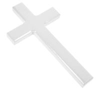 DEARMAMY Cross Catholic Home Decor Rustic Wood Crucifix Large Crucifix Wall Hanging Wood Standing Altar Decoration Ornament Christian Crucifix Wall Decor Very Sculpture Rural Wooden White