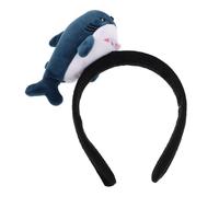 DEARMAMY Cute Shark Headband for Boys and Girls Plush Animal Ears Hairband Sea Animal Party Headwear Halloween Shark Hat Dark