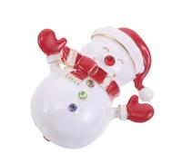 DEARMAMY Cute Snowman Brooch Pin Christmas Lapel Pin Alloy Material Lightweight and Versatile for Shawl and Hat Holiday Party Accessory Winter Season Jewelry Gift