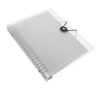 DEARMAMY Detachable Notebook with Frosted Transparent Metal Clip Loose-leaf Planner with Lined Pages Thick for Students and Business Portable Simple Diary for Note Taking and Scheduling