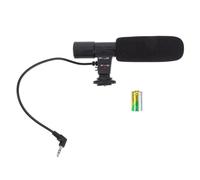 DEARMAMY Digital Camera Microphone for DSLR Camera and Phone Recording | Portable High Sensitivity Design, 3.5mm Jack, Dc3v Power, Black Abc Body for Interviews and Photography
