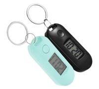 DEARMAMY Digital Keychain Pocket Watches Easy to Use and Convenient for School Or During The Exam 2pcs for Students Lightweight Plastic Material Compact and Creative Design