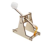 DEARMAMY Diy Wooden Catapult Kit for Kids Learning Activities Educational Science Building Toy Trebuchet Engineering Model
