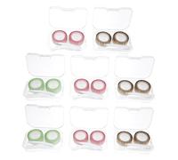 DEARMAMY Double Lens Case Set Portable and Convenient Household Contacts Holder Waterproof and Wear-Resistant Lens Box for Travel and Daily Use