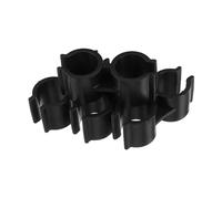 DEARMAMY Double Pipe Clamp Cleaning Connection Clip for Dustpan and Broom Pipe Clamp Connector Buckle for Space-Saving Floor Care Tool Organization Fits Most Broom Handles