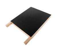 DEARMAMY Double Sided Small Chalkboard Writing Board 21X29Cm Wooden Freestanding Message Sign for Office, Shop, Home Display and Classroom Use
