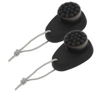 DEARMAMY Dual-Sided 3D Silicone Facial Cleansing Brush 2pcs Soft Manual Face Scrub Brushes for Deep Cleaning and Exfoliating Skin Types