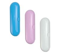 DEARMAMY Electric Toothbrush Travel Case 3pcs Portable Protective Storage Box Lid for Electric Toothbrushes Sturdy for Oral Care and On-The-go Use