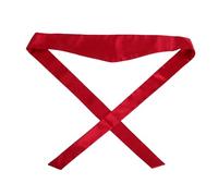 DEARMAMY Elegant Red Ribbon Dress Belt for Women Sash with Comfortable Fit and Delicate Cloth Material, Waist Belt for Wedding and Parties, Simple and Minimalist Style