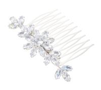 DEARMAMY Elegant Rhinestone Hair Comb for Brides Unique Wedding Accessory Hair Piece Delicate Design for Brides and Bridesmaids