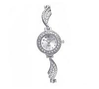 DEARMAMY Elegant Rhinestone Watch Women's Bangle Wings Quartz Silver Color Fashion Daughter Girlfriend Wife