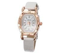 DEARMAMY Elegant Women's Rectangular Quartz Watch with Adjustable Leather Strap, Stainless Steel Case, Practical Design for Working Or Formal Events, Classic Retro Fashion Wristwatch
