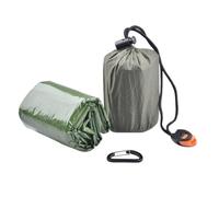 DEARMAMY Emergency with Pe Aluminium Film for Winter Travel, Lightweight and Ultra-thin Camping Mat with Warm and Comfortable Rest, Includes Storage Bag and Survival Whistle