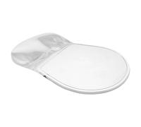 DEARMAMY Ergonomic Silicone Mouse Pad with Gel Wrist Rest Cushion for Office and Home Use Portable Lightweight Wrist Support Mat Relieves Fatigue Minimalist Transparent Design for Women and