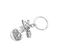 DEARMAMY Exquisite Detail Decoration Camping Telescopic Keychain Metal Creative Keychain for Everyday Use