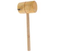 DEARMAMY Extra Heavy Duty Wooden Mallet with Smooth Handle for Woodworking Carpentry and Carving Stable Structure Lightweight Hammer for Home Decoration and Precision Joinery Tasks