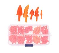 DEARMAMY Fake Carrots Nose Snowman:160pcs Mini Snowman Nose Red Santa Claus Nose for Christmas DIY Ornament Snowman Making Supplies Decoration Party Supplies