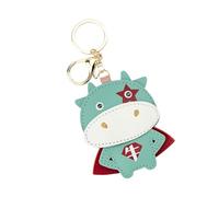 DEARMAMY Fashionable Calf Key Pendant 1pc Cartoon Key Ring Pu Leather Exquisite Decoration New Year