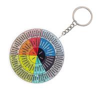 DEARMAMY Feeling Wheel Keychain Key Lanyard Emotional Wheel Chart Feelings Custom Keychain Novelty Key Wheels Bible Based Emotion Wheel Cash The Wheel Lanyard for Keys Alloy