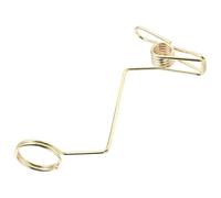DEARMAMY Flaming Cocktail Garnish Holder Z-shaped Gold Glass Edge Clamp for Stemware Adjustable Decorative Clip for Cocktail and Molecular Cuisine Garnish in Bars