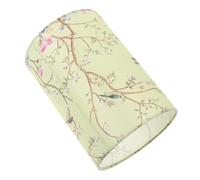 DEARMAMY Floral Print Drum Cylinder Lampshade Fabric Light Cover for Table and Floor Lamps Soft Diffused Lighting Easy Installation Suitable for Bedroom and Dining Decor Height