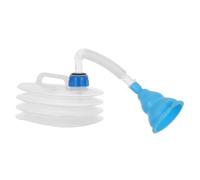 DEARMAMY Foldable Urinal for Men and Women Portable Car Toilet with Flexible Hose Compact Travel Emergency Bedpan for Outdoor Activities Reusable Unisex Urinal Bottle for