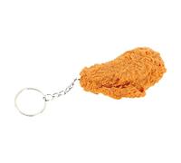 DEARMAMY Fried Chicken Wings Keychain Realistic Food Keyring Accessory for Bags Backpacks and Keys Cute PVC Hanging Ornament for Women and Food Lovers