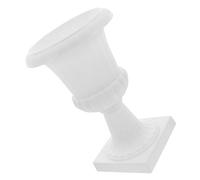 DEARMAMY Garden Urn Planter White Roman Urn Pot Novelty Classic Urn Garden Pot Roman Column Flower Pot Plastic Flower Pots for Wedding, Porch, Graden, Balcony, Home Roman Flower Vase