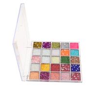 DEARMAMY Glitter Eyeshadow Palette Shades of Bright Shimmer for Stage Streaming Photography Pressed Powder with Eye Catching Sparkle
