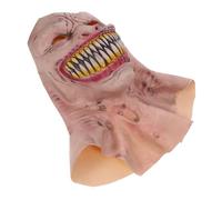DEARMAMY Halloween Scary Mask Lifelike Evil Demon Face Cover for Halloween Parties Realistic Movable Mouth Design Premium Breathable Latex for Unforgettable Celebrations