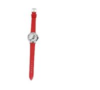 DEARMAMY Halloween Witch Pattern Quartz Watch for Luminous Hands, Red Halloween Watch Suitable for Daily Wear and